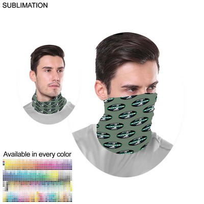 "Survivor" Themed Sublimated Neck Gaiters, Moisture wicking fabric, 4way stretch, hemmed