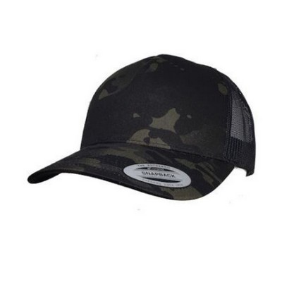 Big Size Black Multicam Yupoong Trucker Mesh Cap 2XL - 4XL