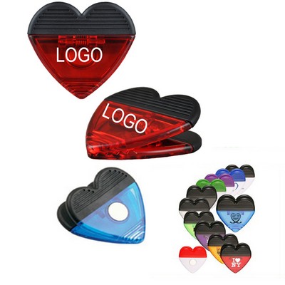 Heart Shaped Jumbo Magnetic Memo Clip Holder