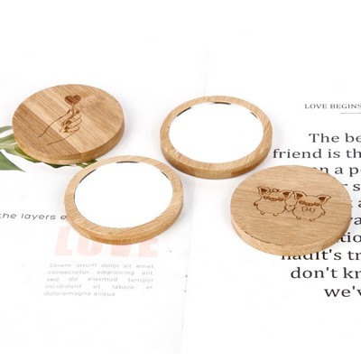 Bamboo Pocket Mirrors