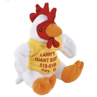 8" Stuffed Animal - Sitting Plush Rooster