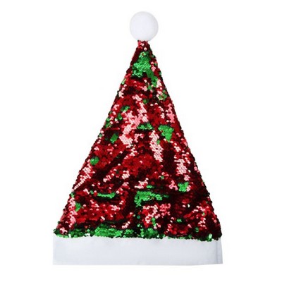 Sequined Christmas Decor Santa Hat