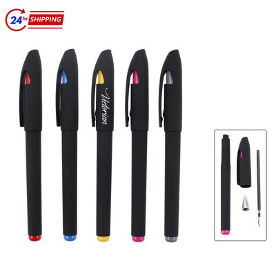 Double Dot Color Simple Black Gel Pen