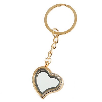 Grace Heart Photo Frame Keychain