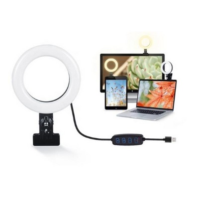 LED Dimmable Lamp Desktop Ring Light