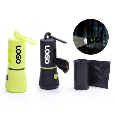 Dog Bag Dispenser With Flashlight