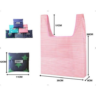 Bargain Price Custom Tote Bag Foldable into Pouch