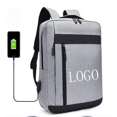 Business Water Resistant Laptop Backpack with USB Charging Port