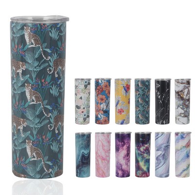 20 Oz. Skinny Stainless Steel Sublimation Tumbler