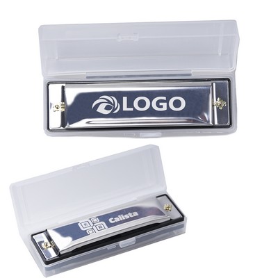 Custom 10 Holes Harmonica With Case