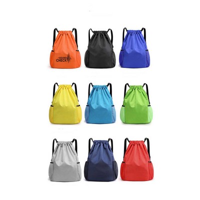 Nylon Drawstring Backpack