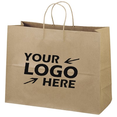 Large Natural Kraft Shopping Bag