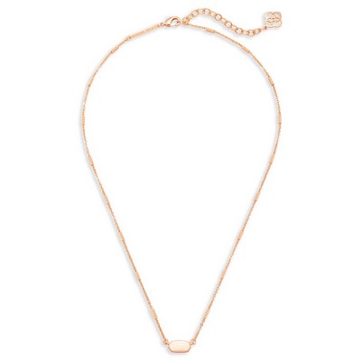 Kendra Scott Fern Pendant Necklace in Rose Gold