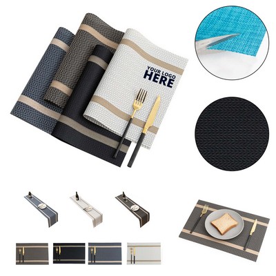 Durable PVC Washable Place Mat For Dining