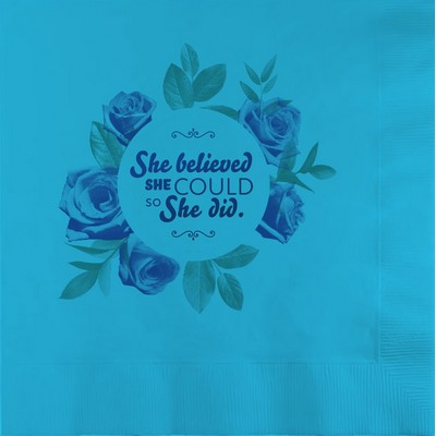 Bermuda Blue 3-Ply Luncheon Napkins - Custom Digital Print