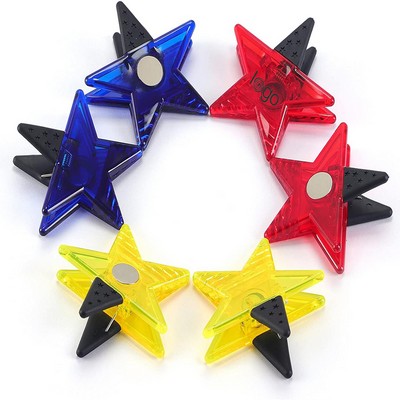 Star Shape Plastic Clips With Magnetic