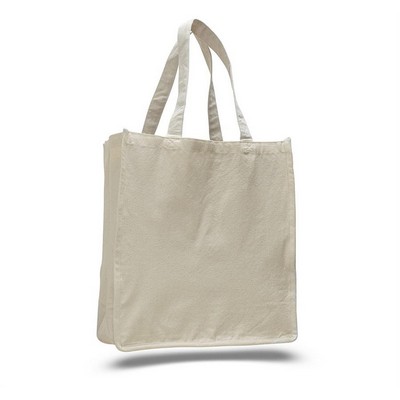 Canvas Jumbo Shopper Gusset Bag