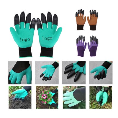 Gardening Gloves w/Claw for Yard Work