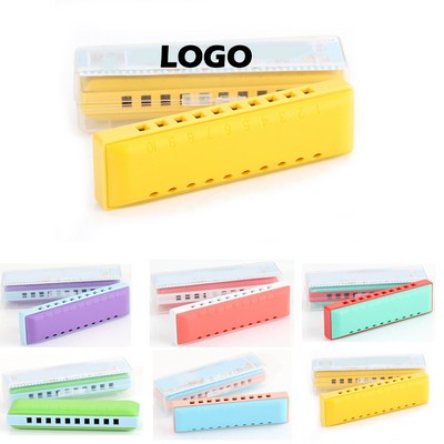 Colorful 10-hole Harmonica