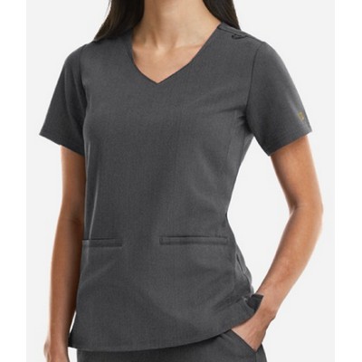 Matrix Pro® Women's Curved V-Neck Top w/Metallic Detail