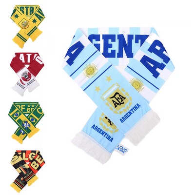 Soccer Team Logo Fans Souvenirs Scarf