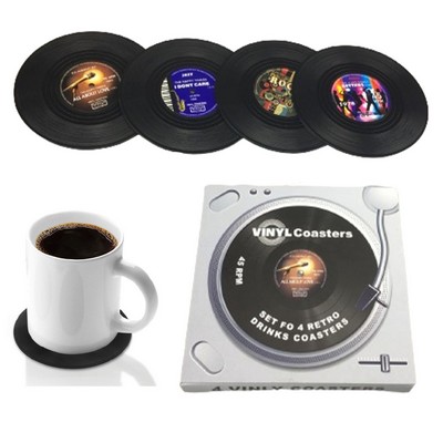 Retro Vinyl Record Coaster Coffee Mat