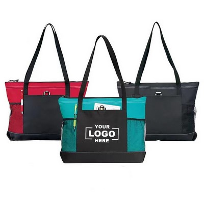 Durable 600D Oxford Zippered Tote Bag