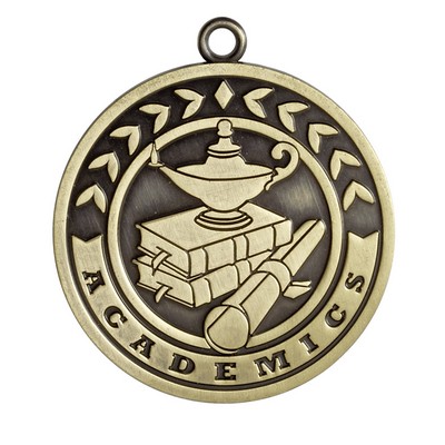 2" Academics Stock Die Cast Medal