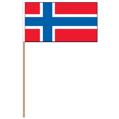 Norway International Collection Hand Flag (9" x 12")