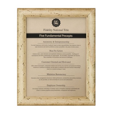 Sundance 8½" x 11" Certificate / document Frame w/ 1 1/2" Wide Border