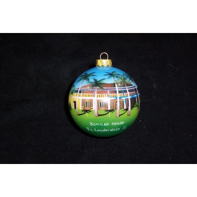 3" Ball Glass Ornament - Complex Artwork