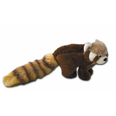 Custom Plush Raccoon w/ Direct Embroidery on Tail