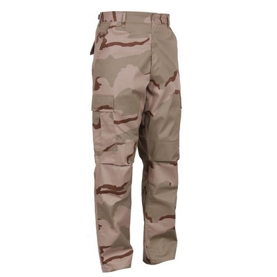 Tri-Color Desert Camo Poly/Cotton Twill Battle Dress Uniform Pants (S to XL)