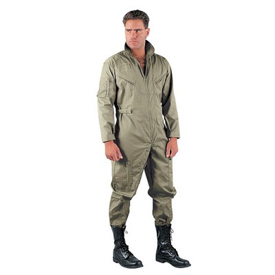 Adult Foliage Green Long Sleeve Flightsuit (2XL)