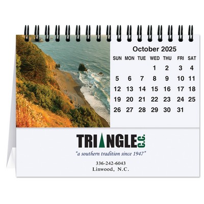 American Coasts Tent Desk Calendar (5 13/16"x4½")