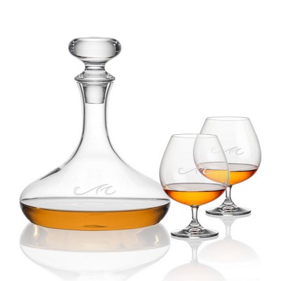 Stratford Decanter & 2 Woodbridge Cognac