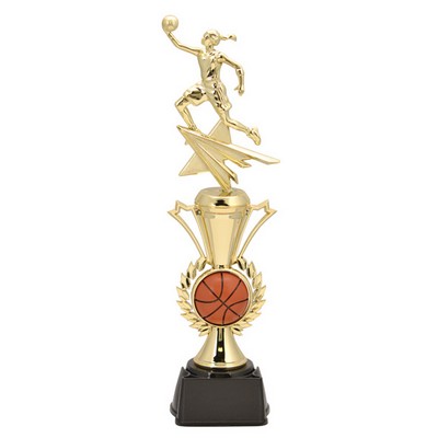 Radiance Basketball Trophy, Female, 14" Tall