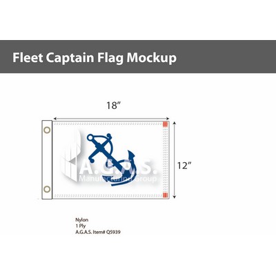 Fleet Captain Flags 12x18 inch