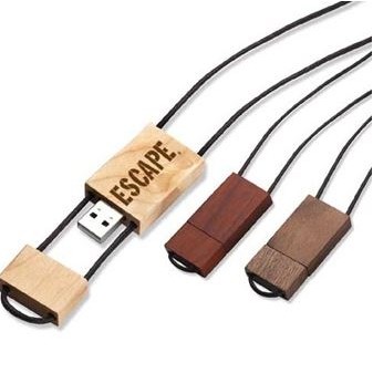 Woodwear 3.0 USB Flash Drive w/Lanyard (64 GB)