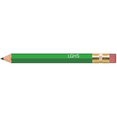 Light Green Hexagon Golf Pencils with Erasers