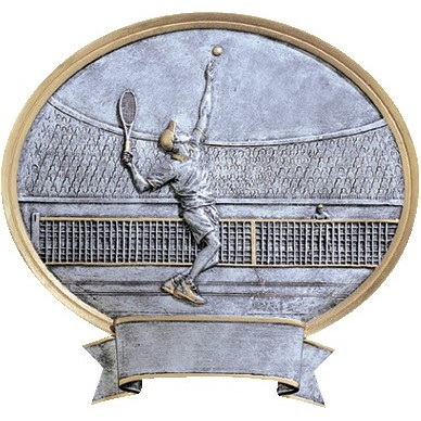 Male Tennis Legend Resin Award 8" Tall