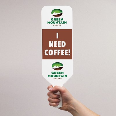 Komatex Hand Signage - 4.75 x 15 - Rectangle