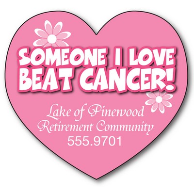 Awareness Magnet - Big Heart Shape (3.25x3) - 25 Mil.