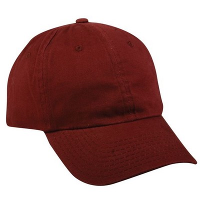 6 Panel Unstructured Brushed Cotton Cap