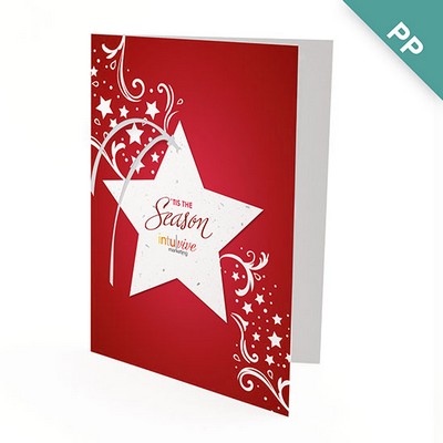 A6 Season Star Ornament Business Holiday Card