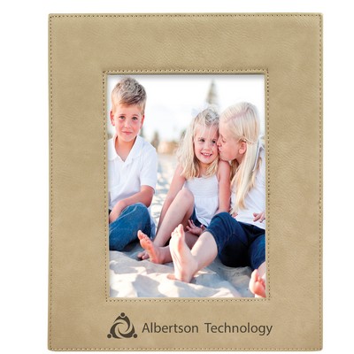 Leatherette 5 x 7 Photo Frame - Light Brown