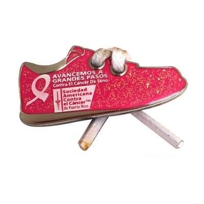 Breast Cancer Awareness Glitter Pin