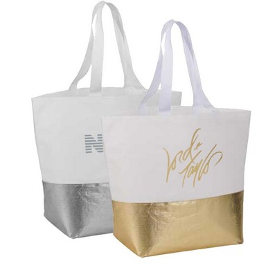 Non Woven Metallic Bottom Tote