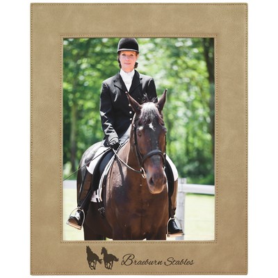 Leatherette 8 x 10 Photo Frame - Light Brown