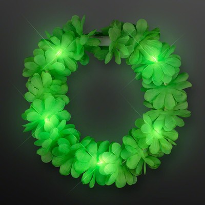 Light Up Green Clover Flower Crown - BLANK